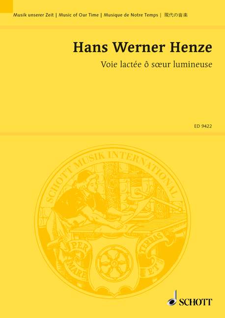 Voie lactée ô s?ur lumineuse, Abendmusik für einen alten Freund, Chamber Orchestra, study score. 9790001131537