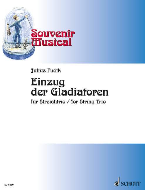 Einzug der Gladiatoren, violin, viola and cello, score and parts
