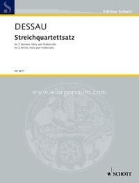 Movement for String Quartet, score and parts. 9790001134897