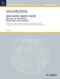 My Age, My Wild Beast, Vocal Cycle on Texts by Osip Mandelstam, Narrator, Tenor and Piano