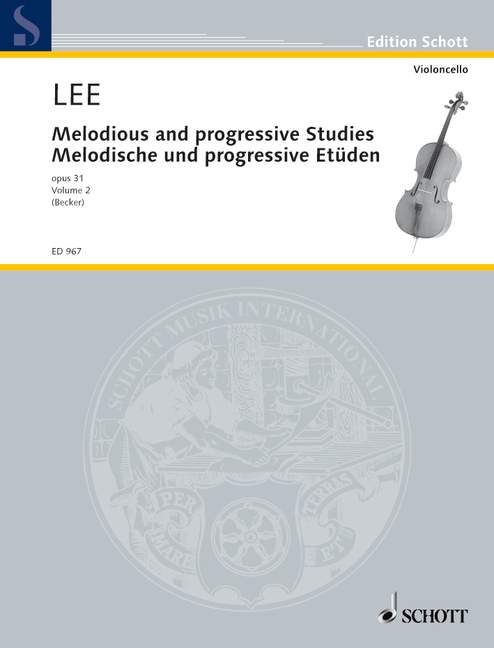 Melodische und progressive Etüden, op. 31, violoncello, Heft 2. 9790001032353