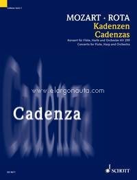 Cadenza KV 299, of the concerto for flute, harp and orchestra KV 299, flute and harp, set of solo parts. 9790001135863