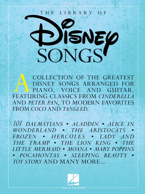 The Library of Disney Songs, Piano, Vocal and Guitar. 9781540042026