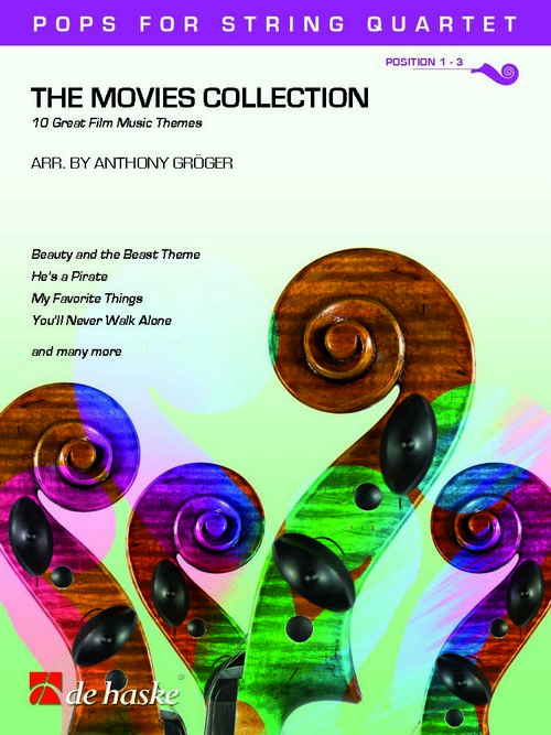 The Movies Collection. 10 Great Film Music Themes, for String Quartet. 9789043157674