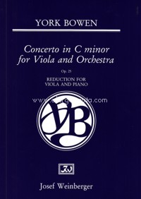 Concerto for Viola and Orchestra, c-moll, op. 25, Piano Reduction