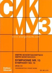 Symphonie Nr. 15 op. 141. Study Score. 9790003017365