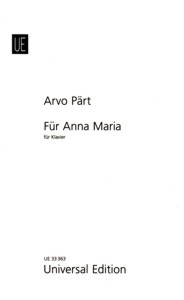 Für Anna Maria, für Klavier