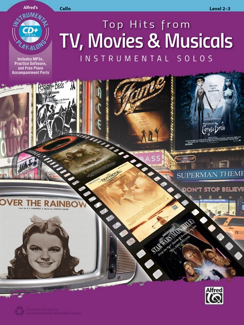 Top Hits from TV, Movies & Musicals, Instrumental Solos por Cello. 9781470633028