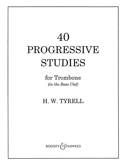 40 Progressive Studies for Trombone (in the Bass Clef). 9790051050116