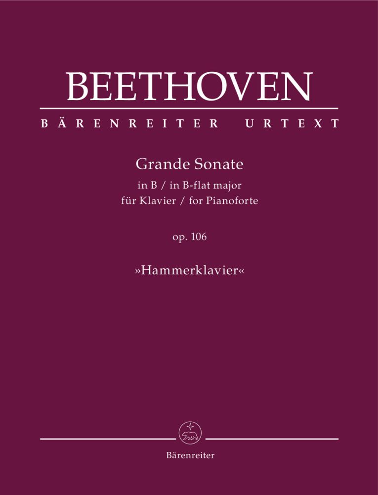 Grande Sonate in B-flat major for Pianoforte, op. 106, "Hammerklavier". 9790006561834 Grande Sonate in B-flat major for Pianoforte, op. 106, "Hammerklavier". 9790006561834