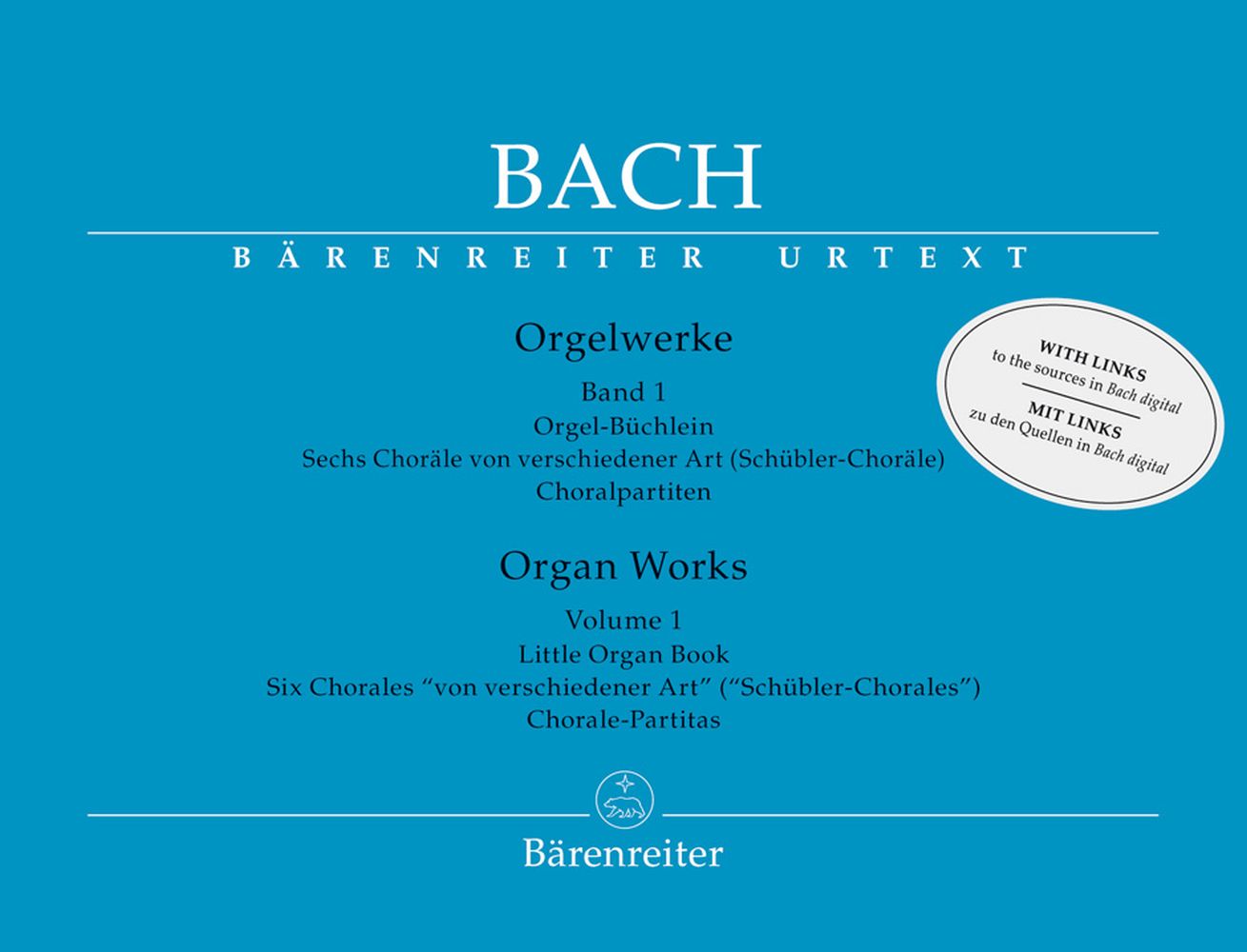 Organ Works Band 1, Little Organ Book -  Six Chorales von verschiedener Art (Schübler-Chorales) - Chorale-Partitas, performance book