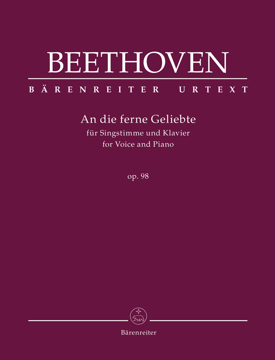 An die ferne Geliebte op. 98, for Voice and Piano, score for voice and/or instruments. 9790006566976