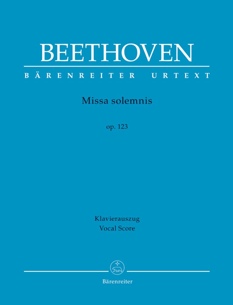 Missa solemnis op. 123 op. 123, vocal/piano score