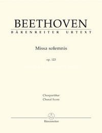 Missa solemnis op. 123 op. 123, choral score