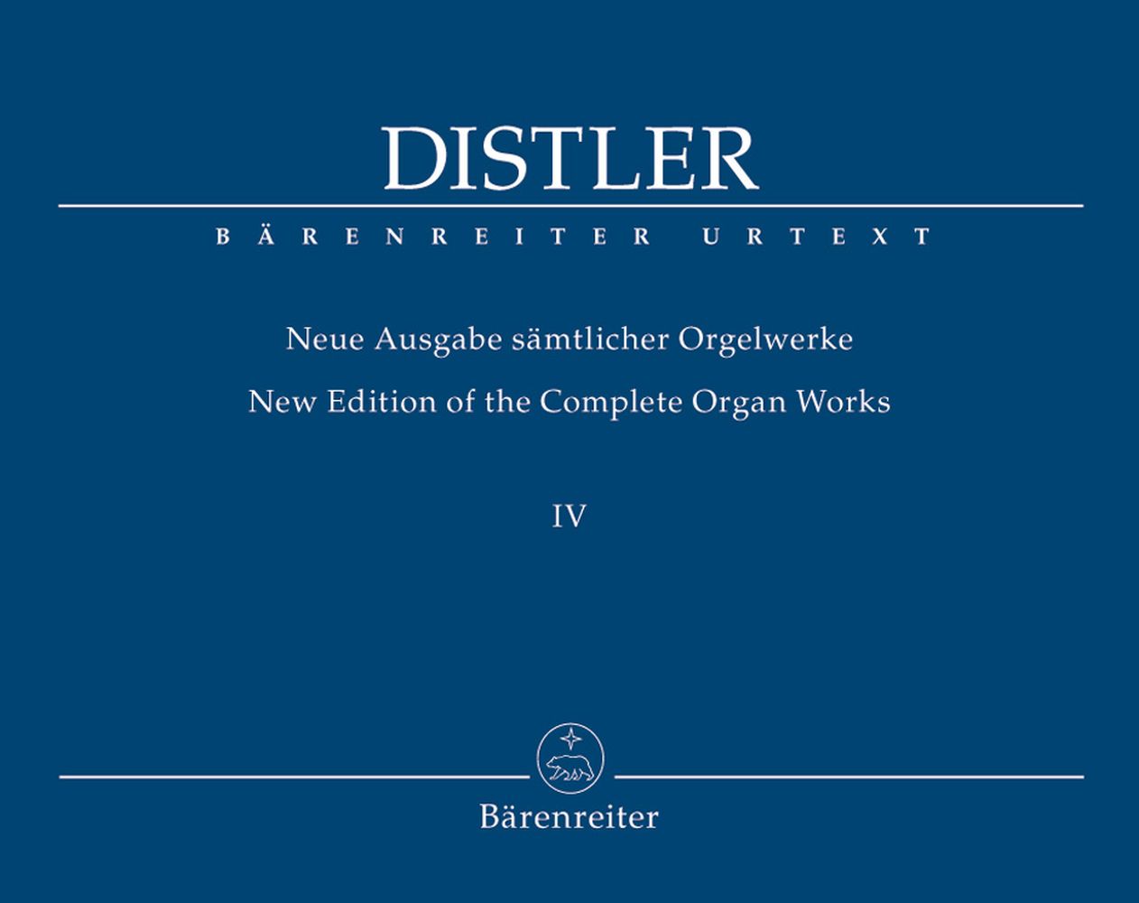 New Edition of the Complete Organ Works IV, Bisher unveröffentlichte Orgelpartita (Editio princeps), performance score