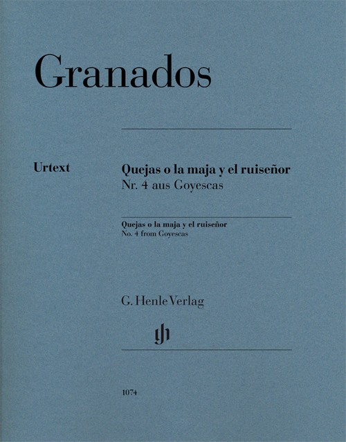 Quejas o la maja y el ruiseñor, No. 4 from Goyescas, single sheet. 9790201810744