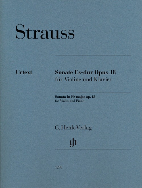 Sonate Es-dur op. 18 für Violine und Klavier op. 18, score and parts