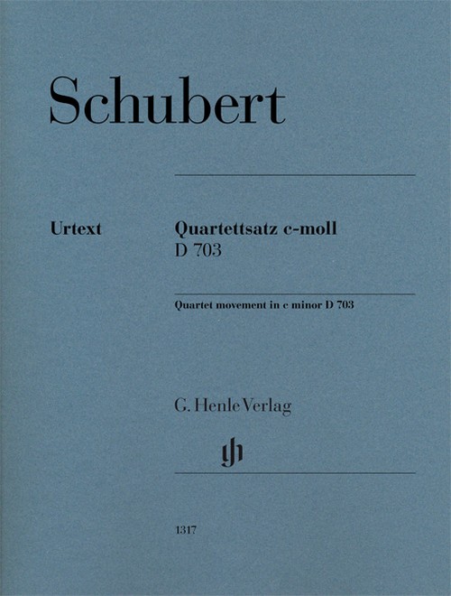Quartettsatz c-moll D 703, set of parts. 9790201813172