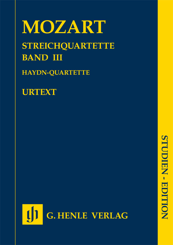 String Quartets, Volume III (Haydn Quartets), study score. 9790201871226