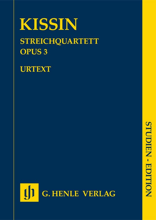 Streichquartett op. 3 SE op. 3, study score. 9790201871837