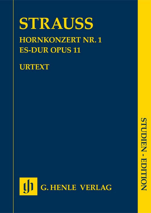 Hornkonzert Nr. 1 Es-dur op. 11 op. 11, study score. 9790201872537