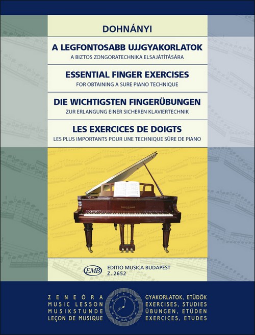 Essential Finger Exercises for obtaining a sure piano technique. 9790080026526