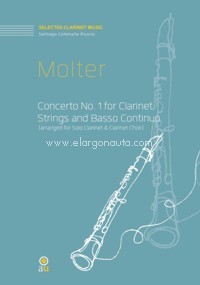Concerto No. 1 for Clarinet, Strings and Basso Continuo (arranged for Solo Clarinet & Clarinet Choir). 9790801277190