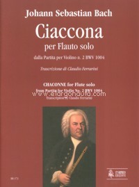 Ciaccona per flauto solo dalla Partita per violino n. 2 BWV 1004