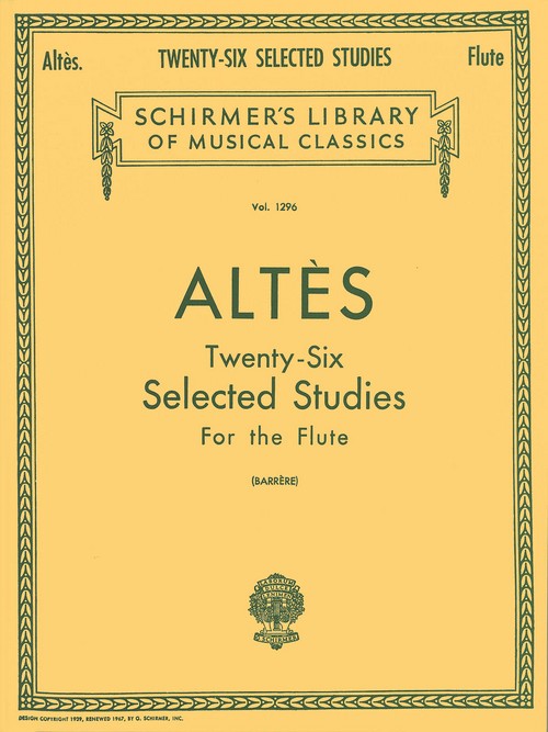 Twenty-Six Selected Studies for the flute. 9780793554225