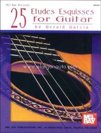 25 Études esquisses, for Guitar. 9780786604074