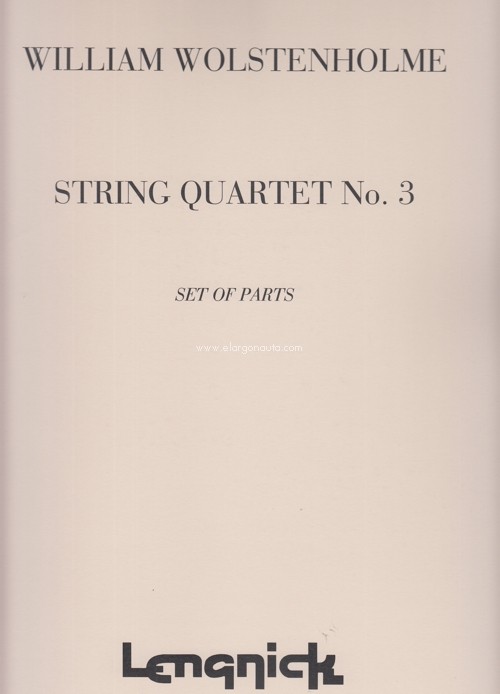 String Quartet Nr 3. Set of Parts. 9790215205277