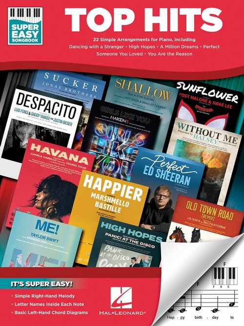 Top Hits - Super Easy Songbook, Easy Piano. 9781540062581 Top Hits - Super Easy Songbook, Easy Piano. 9781540062581