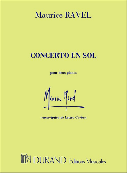 Concerto en Sol, pour deux pianos. 9790044076796