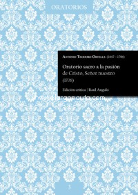 Oratorio sacro a la pasión de Cristo, Señor nuestro (1706). 9790805412870