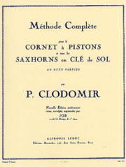 Méthode Complète de Cornet, Vol.1: Cornet ou tout Saxhorn Clé de Sol. 9790046024153