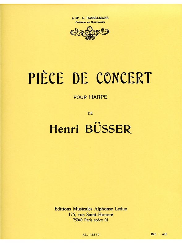 Pièce de Concert (Harpe Seule)