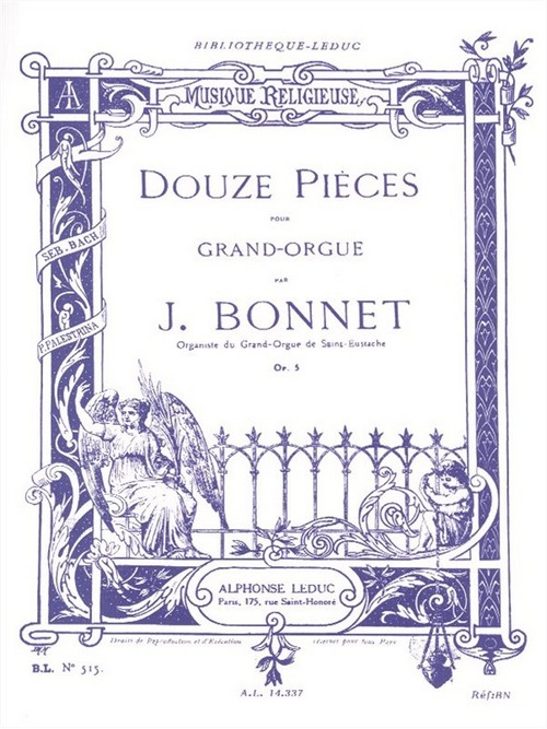 12 Pièces Op. 5, Orgue