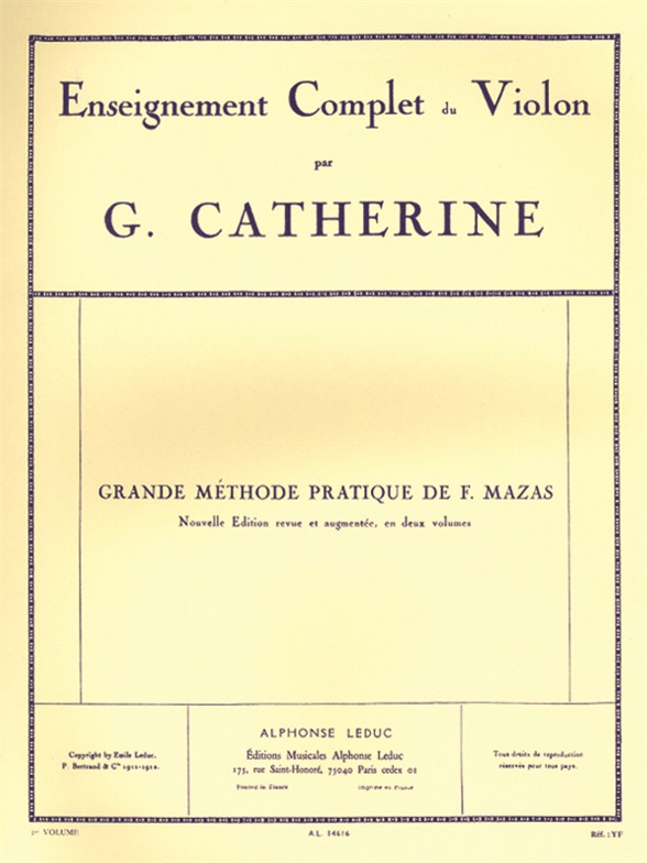 Grande Methode complète, Vol. 1, Violon