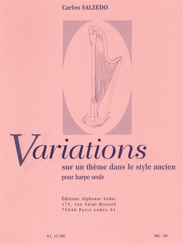 Variations sur un Thème dans le Style ancien, harpe