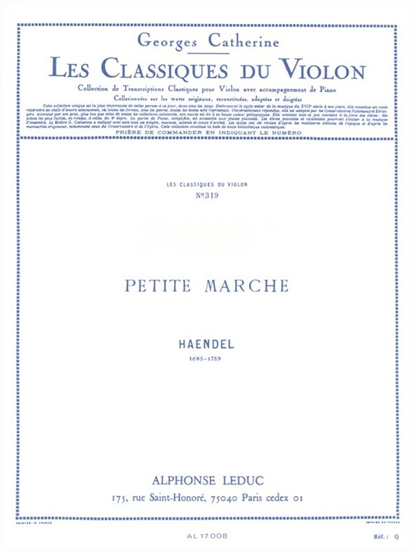 Petite Marche, Violon