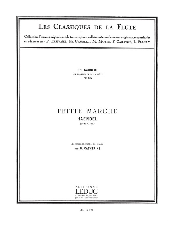 Petite Marche, Les classiques de la flûte nº 26, Flute et Piano. 9790046171710