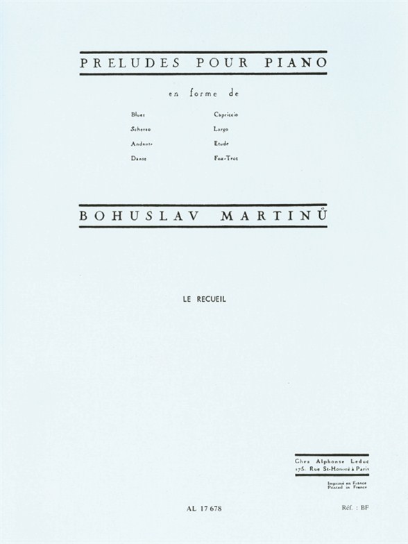 Préludes, Piano