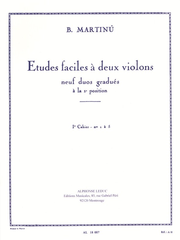 Études Faciles a Deux Violins Vol. 1