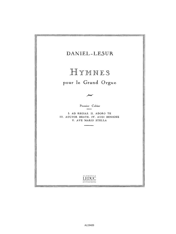 Hymnes Vol.1, Orgue
