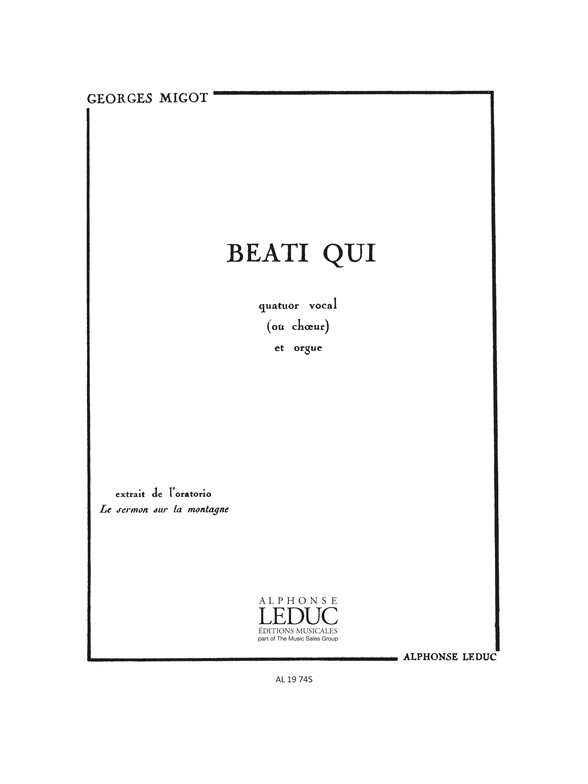 Beati qui, choeur