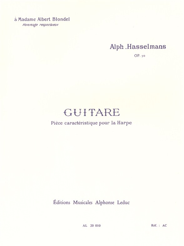 Guitare Op. 50, pour harpe. 9790046200106 Guitare Op. 50, pour harpe. 9790046200106