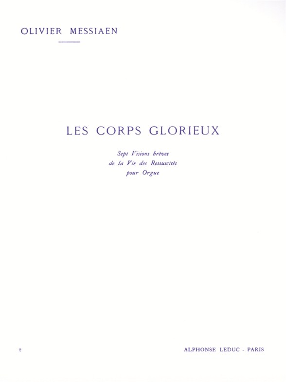 Les Corps glorieux 2, Orgue. 9790046200717
