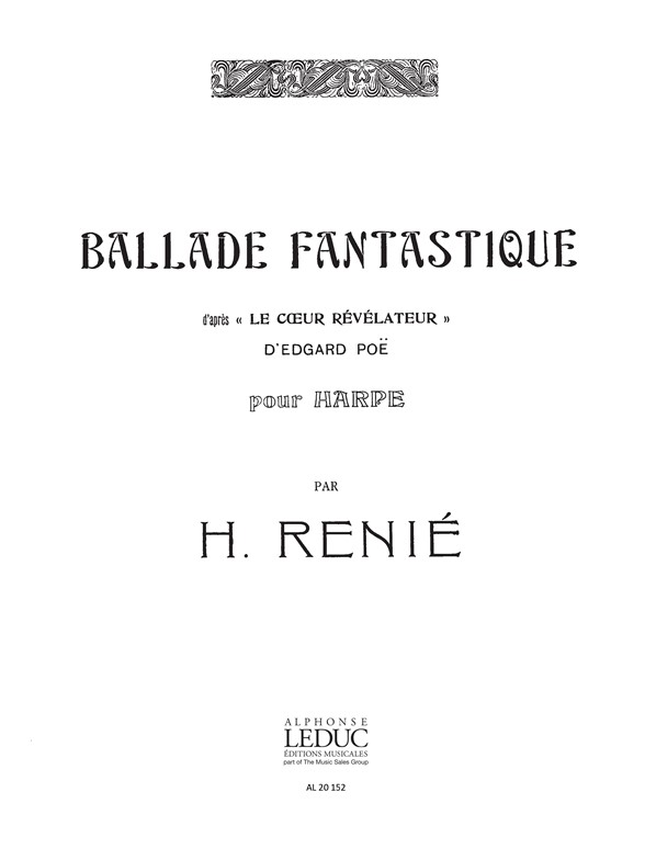 Ballade Fantastique, Harpe. 9790046201523