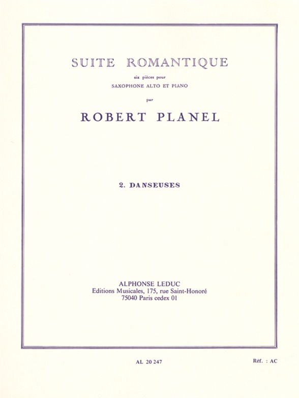 Romantic Suite, 2. Dancers, Alto Saxophone and Piano