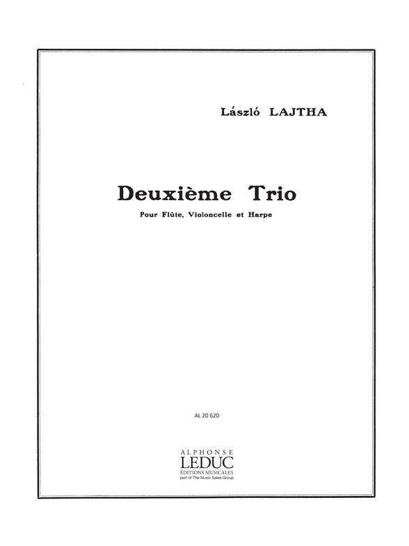 Trio No.2, Op. 47, Flute, Cello and Harp, Set of Parts